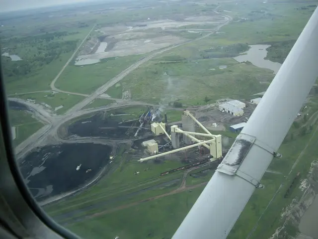 Aerial view of the Bienfait coal mine